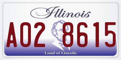 IL license plate A028615