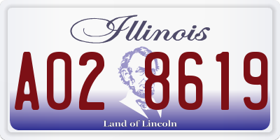 IL license plate A028619