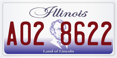 IL license plate A028622