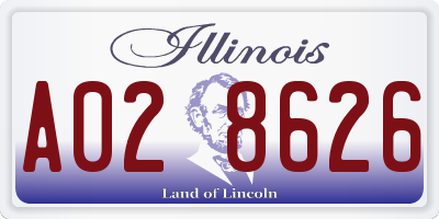 IL license plate A028626