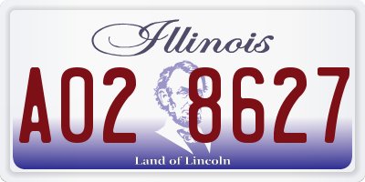 IL license plate A028627