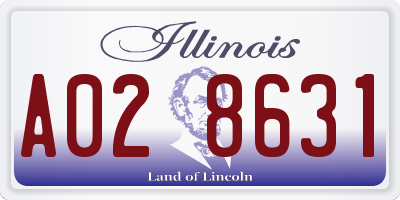 IL license plate A028631