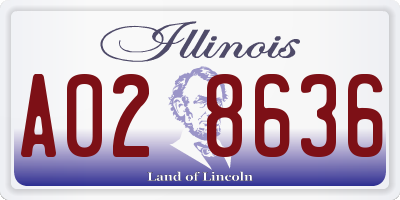 IL license plate A028636