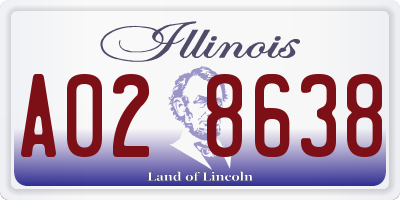 IL license plate A028638