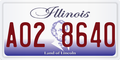 IL license plate A028640