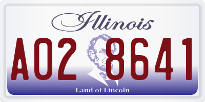 IL license plate A028641