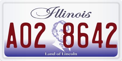 IL license plate A028642