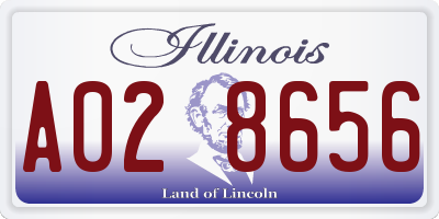 IL license plate A028656