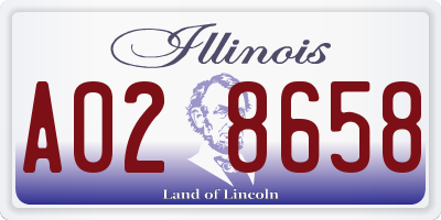 IL license plate A028658