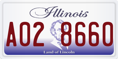 IL license plate A028660