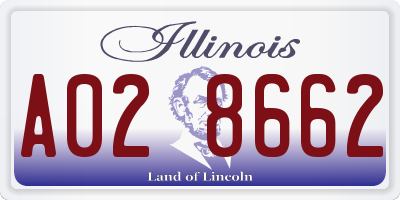 IL license plate A028662