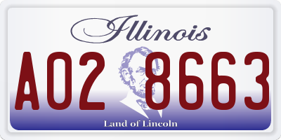 IL license plate A028663