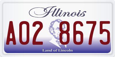 IL license plate A028675