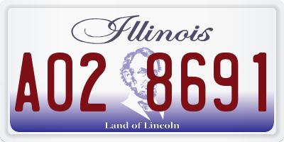 IL license plate A028691