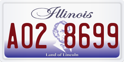 IL license plate A028699