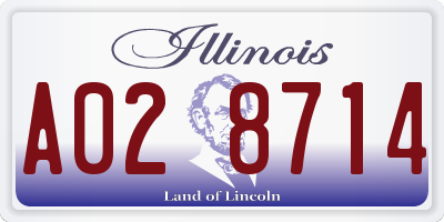 IL license plate A028714
