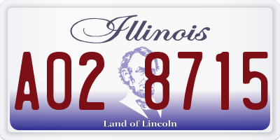 IL license plate A028715