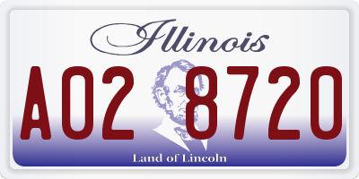 IL license plate A028720