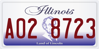IL license plate A028723