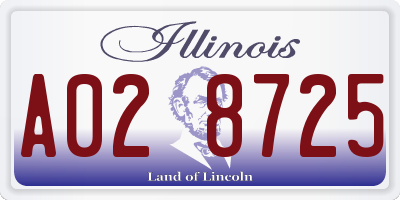 IL license plate A028725