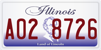 IL license plate A028726