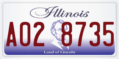 IL license plate A028735