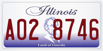 IL license plate A028746