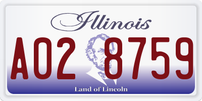 IL license plate A028759
