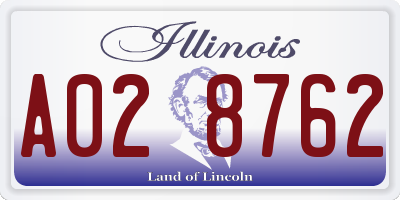 IL license plate A028762