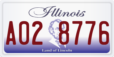 IL license plate A028776