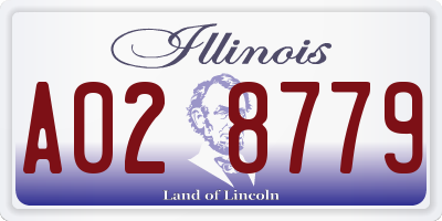 IL license plate A028779