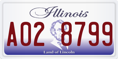 IL license plate A028799