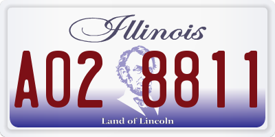 IL license plate A028811