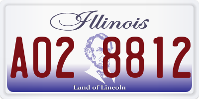IL license plate A028812