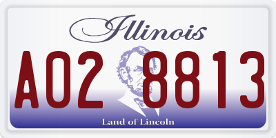 IL license plate A028813