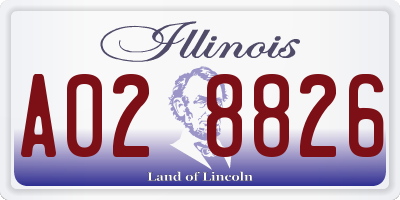 IL license plate A028826