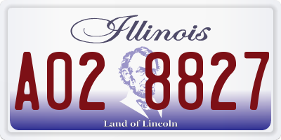 IL license plate A028827