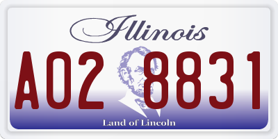 IL license plate A028831