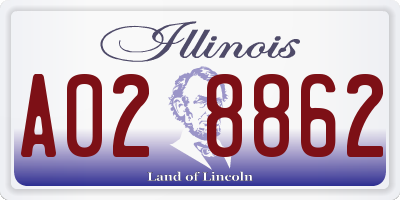 IL license plate A028862