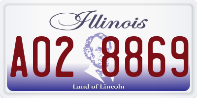 IL license plate A028869