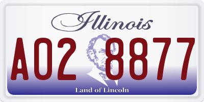IL license plate A028877