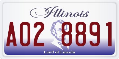 IL license plate A028891
