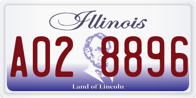 IL license plate A028896