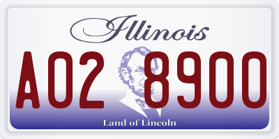 IL license plate A028900
