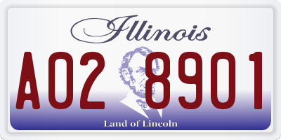 IL license plate A028901
