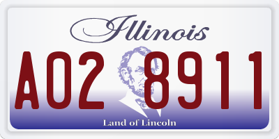 IL license plate A028911