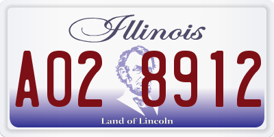 IL license plate A028912
