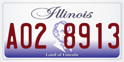 IL license plate A028913