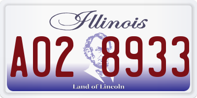 IL license plate A028933