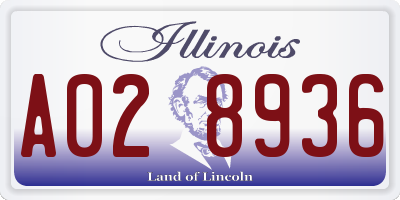 IL license plate A028936